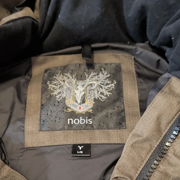 Nobis Mens Insulated Parka In Military Green